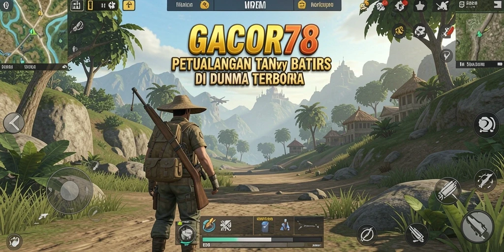 Screenshot GACOR78 menunjukkan dunia terbuka yang menakjubkan dan penuh warna.