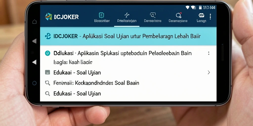 Tampilan antarmuka IDCJOKER yang menarik dan fungsional.